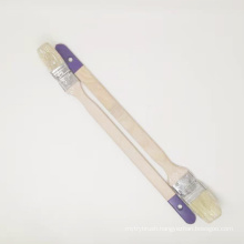 Long handle radiator brush white bristle with wooden handle radiator brush